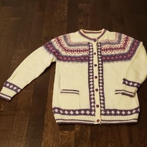 Vintage Hand-Knit Cardigan